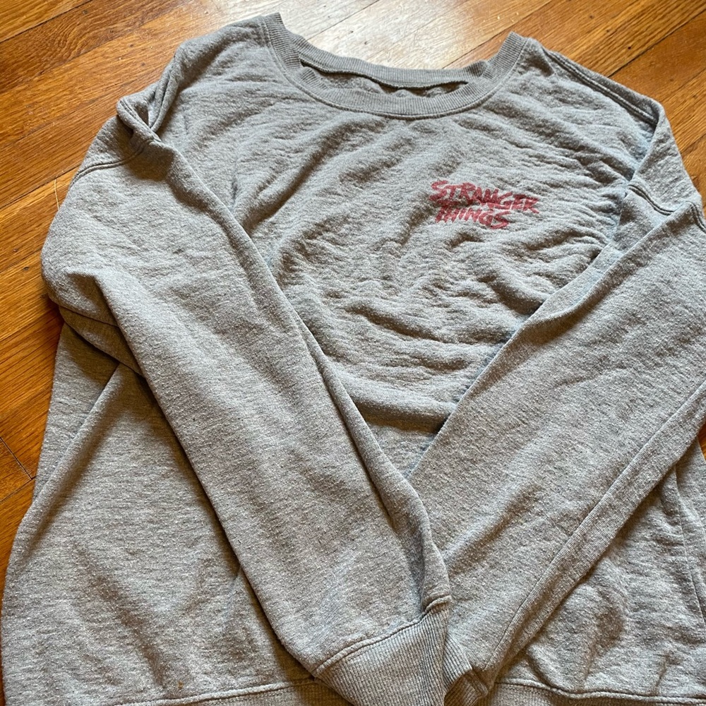 Stranger Things Gray Pullover